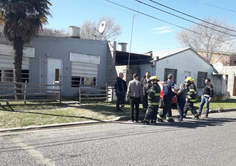 Susto por un incidente con una garrafa en una vivienda